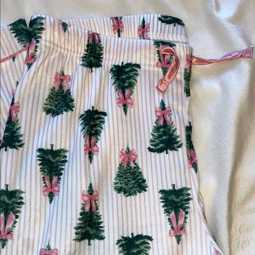 Women’s pink bow Christmas tree pajamas - Picture 7 of 12
